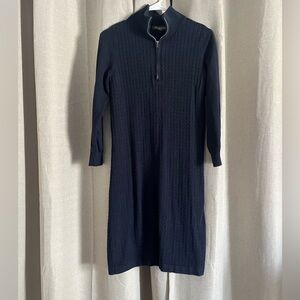 A Tommy Bahama cozy dress. It has a collar and long sleeves !